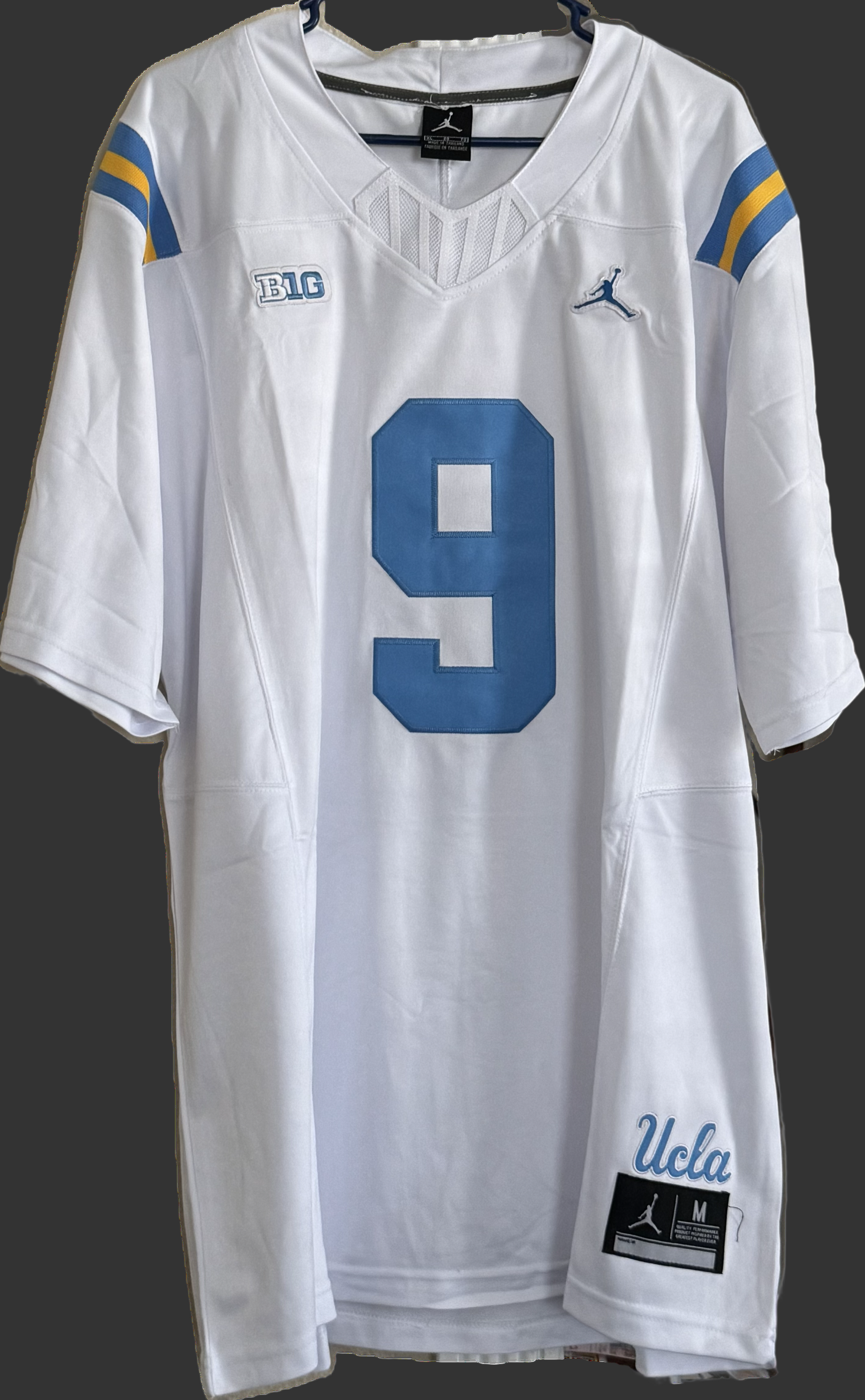 WHITE UCLA NICO IAMALEAVA #9 jersey