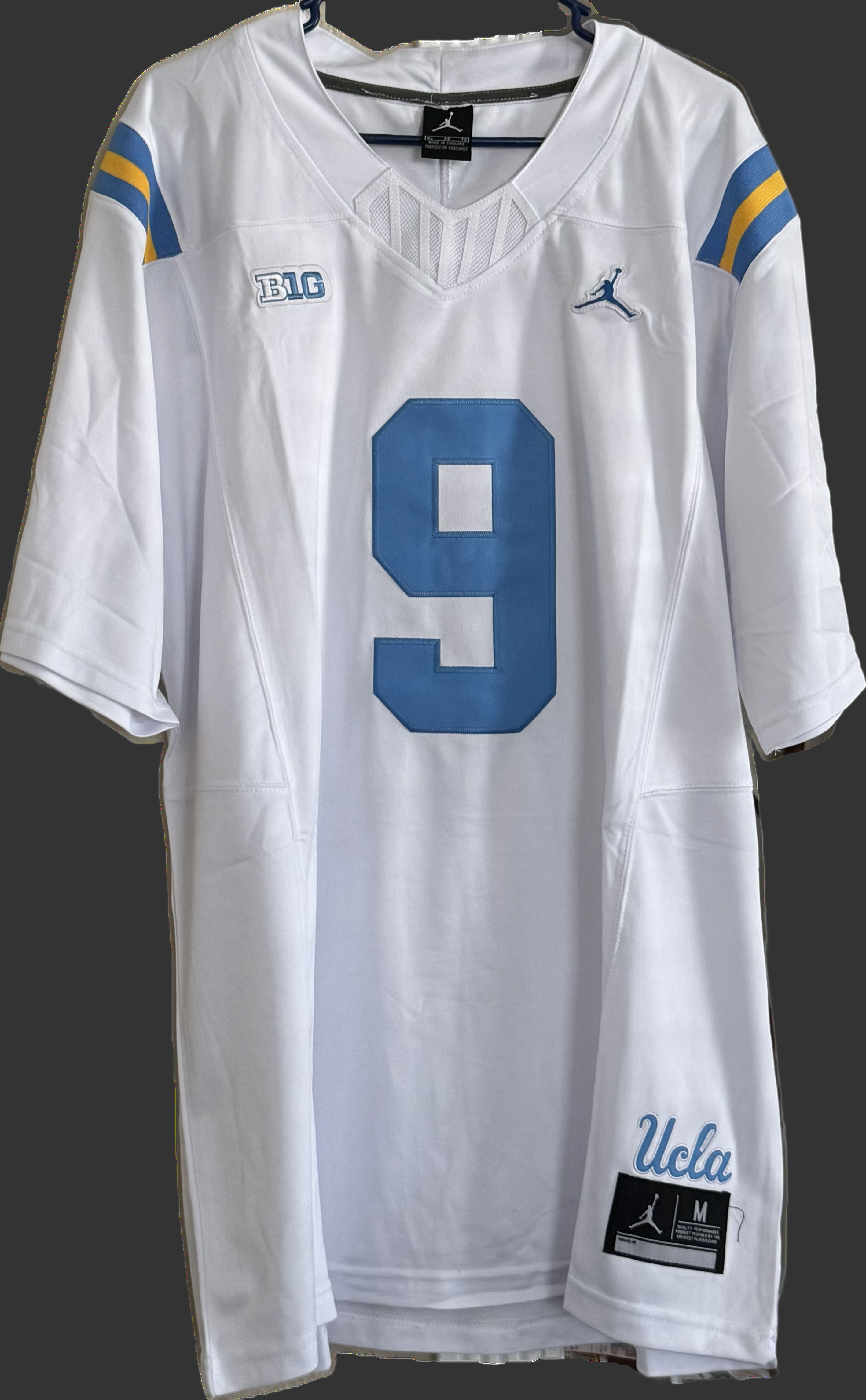 WHITE UCLA NICO IAMALEAVA #9 jersey